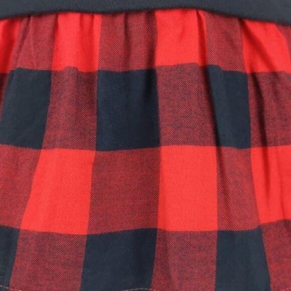 Carter's-girls dress Black w/red & black plaid long sleeve 3T(NWT) - Picture 5 of 8